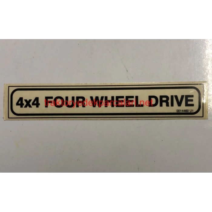 4WD 4X4 FOUR WHEEL DRIVE ETİKETİ
