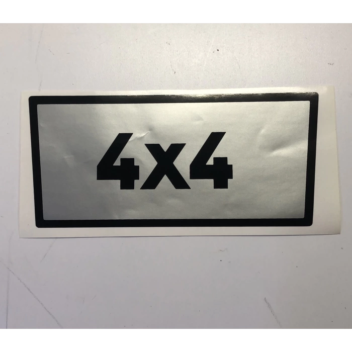 4X4 ETİKETİ GRİ MF