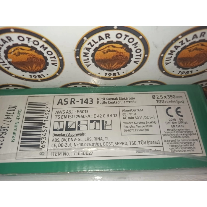 ASKAYNAK RUTİL ELEKTROT 2,50X350MM