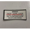 ALTARNATÖR İKAZ ETİKETİ MF