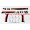 YAN YAZI TAKIMI ( ESKİ MODEL - ELEKLİ ) 70-66 TÜRK FIAT