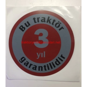 3 YIL GARANTİLİDİR ETİKETİ ERKUNT