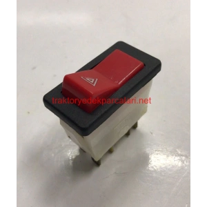 4´LÜ FLAŞÖR ( DÖRTLÜ ) DÜĞMESİ KIRMIZI 7 FİŞ