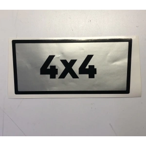 4X4 ETİKETİ GRİ MF