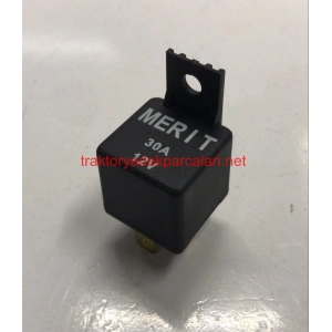 ROLE 12V PLASTİK KULAKLI SİYAH 4 FİŞ