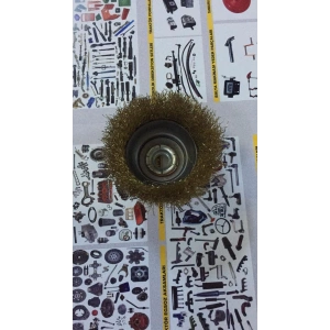 SAÇAKLI TELLİ ÇANAK FIRÇA 80 MM