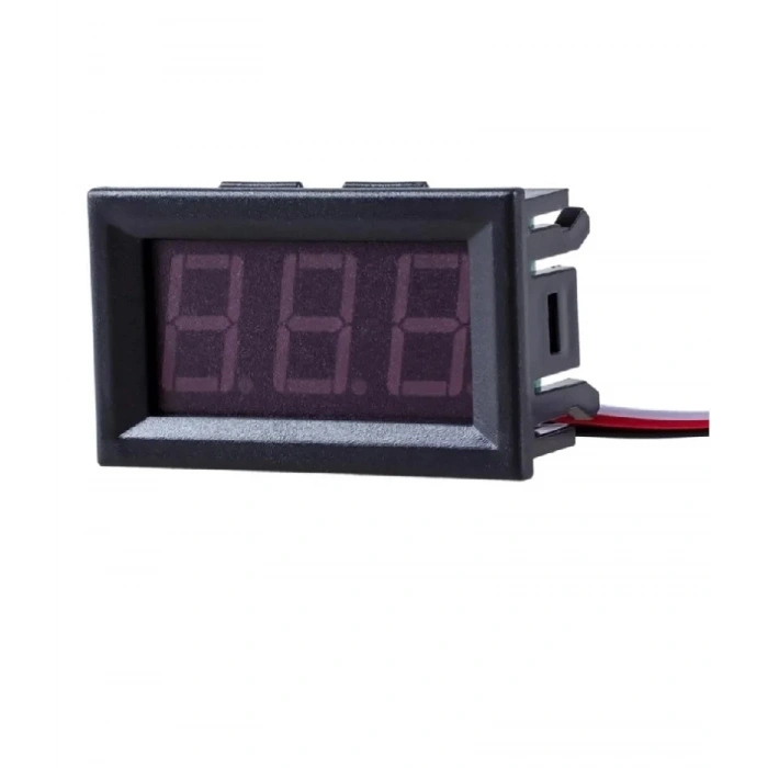 0.56 İnch Dc 0-100V Digital Kırmızı Voltmetre 3 Telli Panel Tip