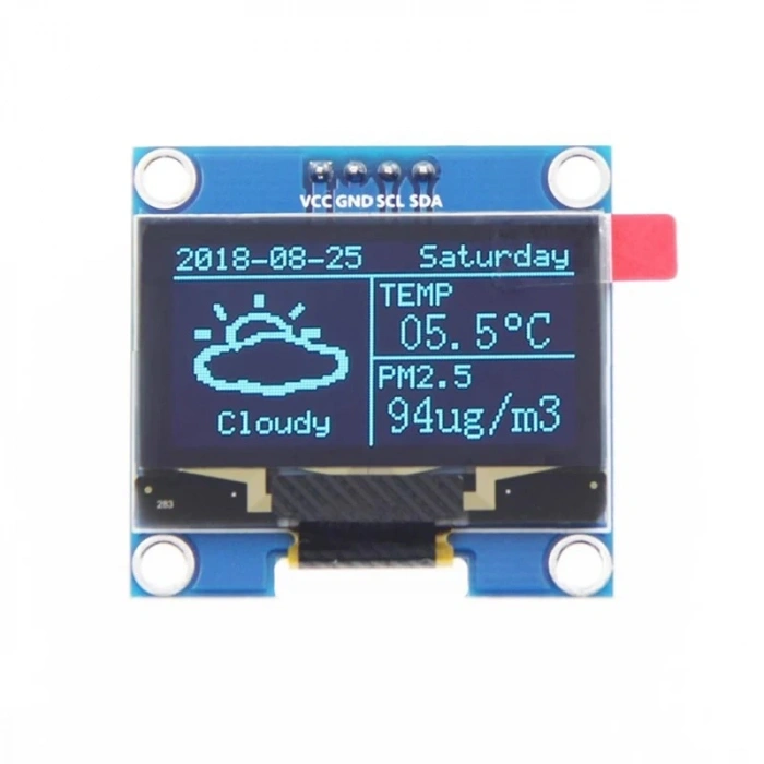 1.3 inch 128x64 Mavi Oled Grafik Lcd Ekran SH1106 4 Pin I2C