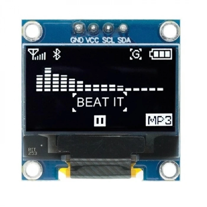 1.3 inch 128x64 Beyaz Oled Grafik Lcd Ekran SH1106 4 Pin I2C