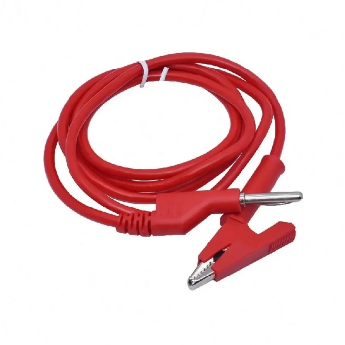 1000V 12A Krokodil Banana Kablo Çifti 1 Metre Yüksek Akım Probu Multimetre Güç Kaynağı Test