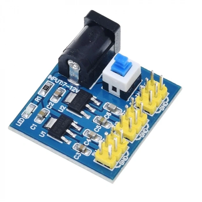 12V Giriş 3.3V - 5V - 12V Çoklu Çıkışlı Regülatör Kartı