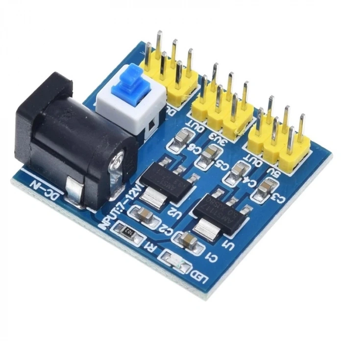 12V Giriş 3.3V - 5V - 12V Çoklu Çıkışlı Regülatör Kartı