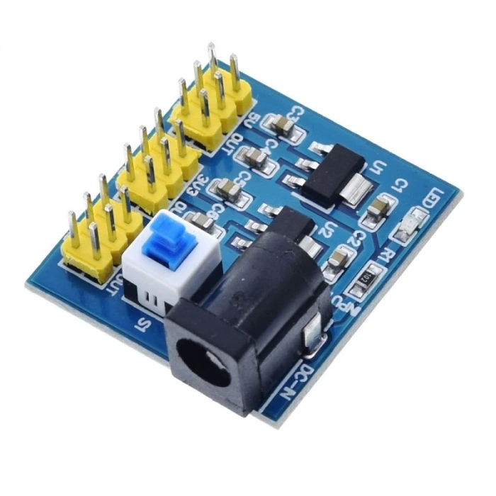 12V Giriş 3.3V - 5V - 12V Çoklu Çıkışlı Regülatör Kartı