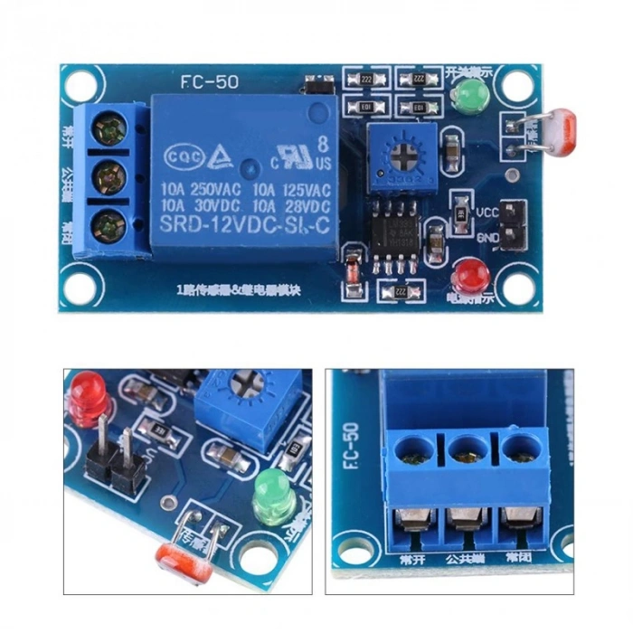 12V Ldr Işık Kontollü Röle