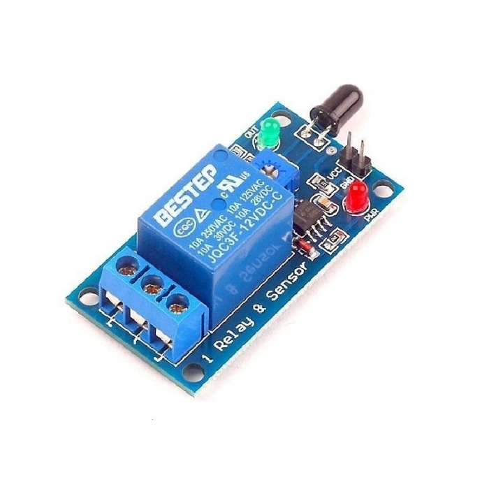 12V Röleli Alev Ateş Algılama Sensör Modülü
