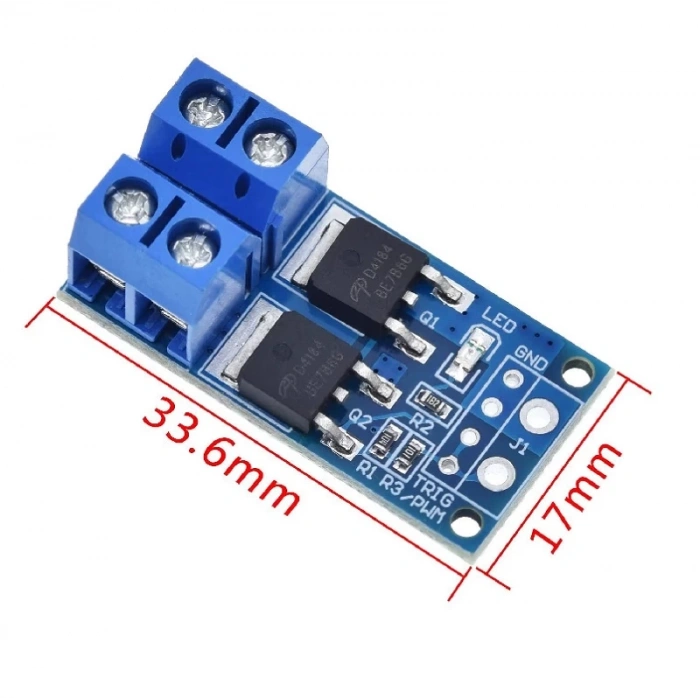 15A 400W Pwm Kontrollü Mosfet Anahtarlama Kartı Motor LED Selonoid