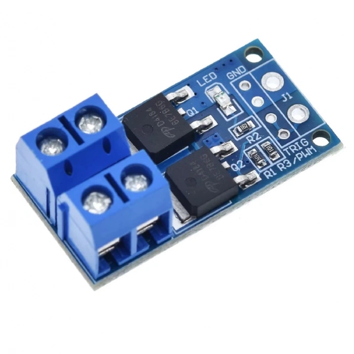 15A 400W Pwm Kontrollü Mosfet Anahtarlama Kartı Motor LED Selonoid