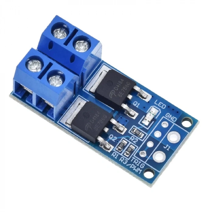 15A 400W Pwm Kontrollü Mosfet Anahtarlama Kartı Motor LED Selonoid