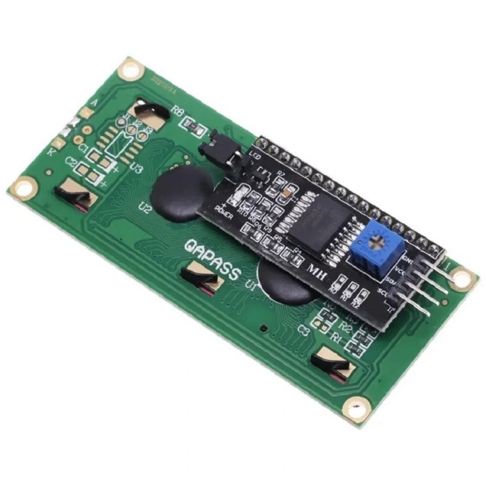 16x2 Mavi Lcd Iıc/ı2c Ekran Arayüz Modülü Birlikte Set