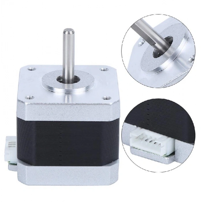 17HS4401 Nema 17 Step Motor 0.42N.M D Mil 2 Faz 1.5A 1.8 Derece 200 Adım 3D Yazıcı Printer