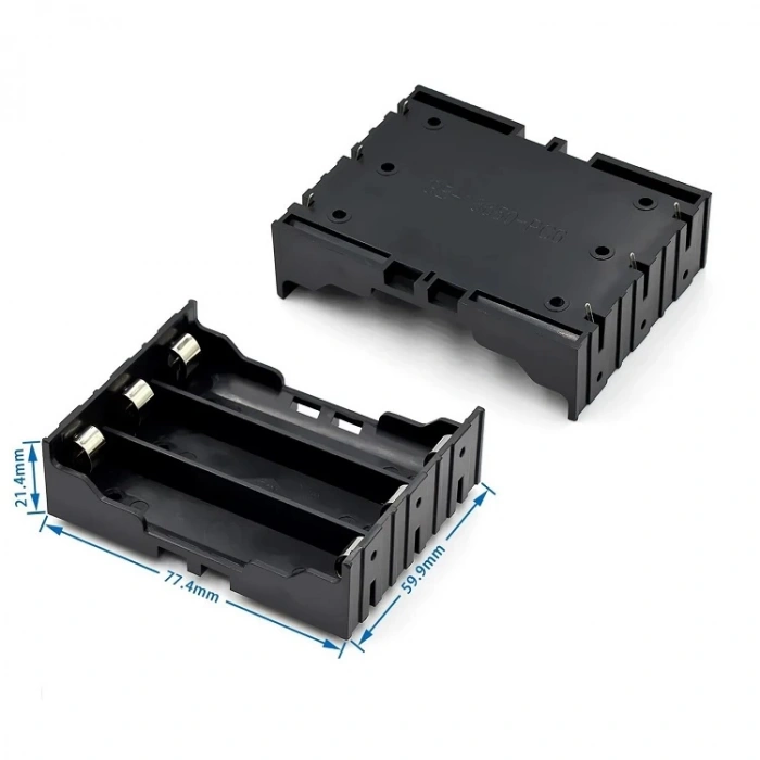 18650 Üçlü Pil Kutusu Pil Yuvası