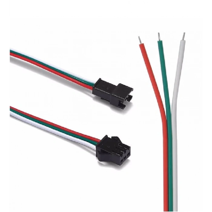 3 Pin JST SM 10cm Kablo Çifti