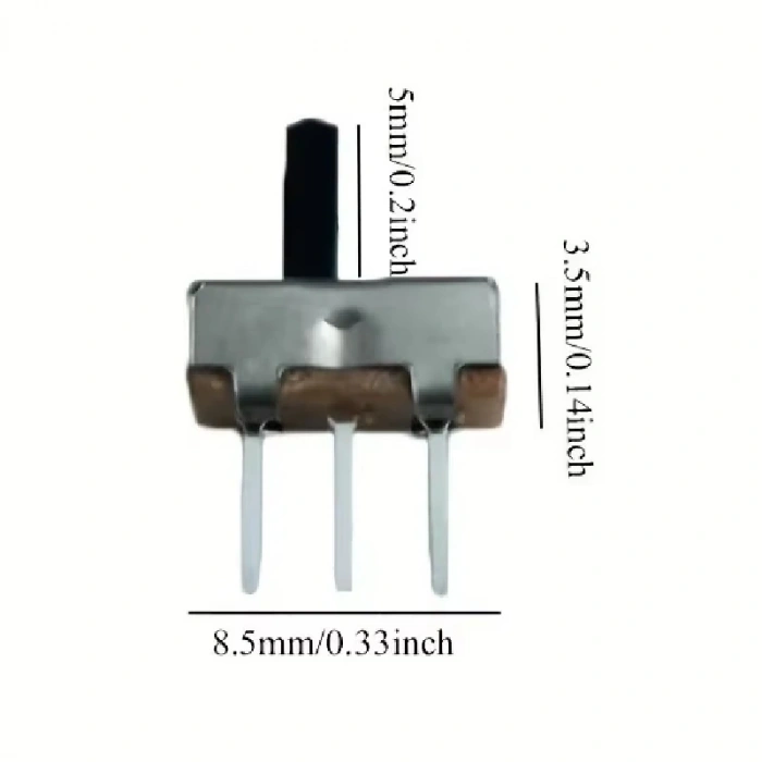 3 Pin On-off Sürgülü Anahtar - Slide Switch - 5 Adet