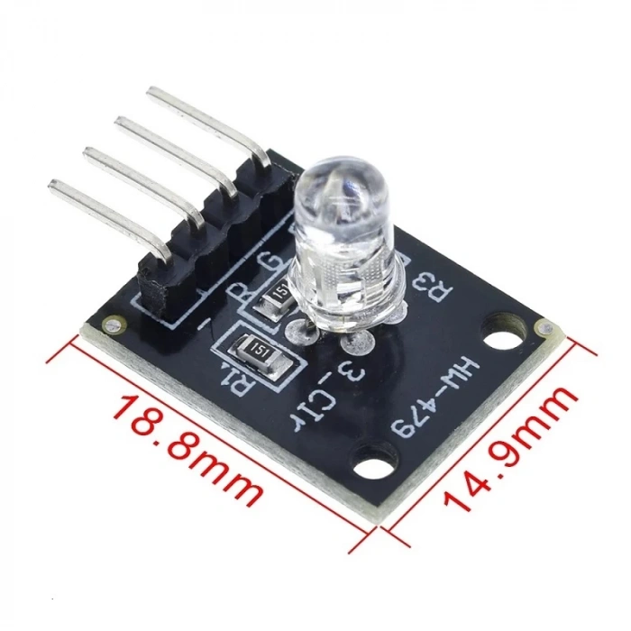 3 Renkli Rgb Led Modülü - 5 Mm Rgb Led