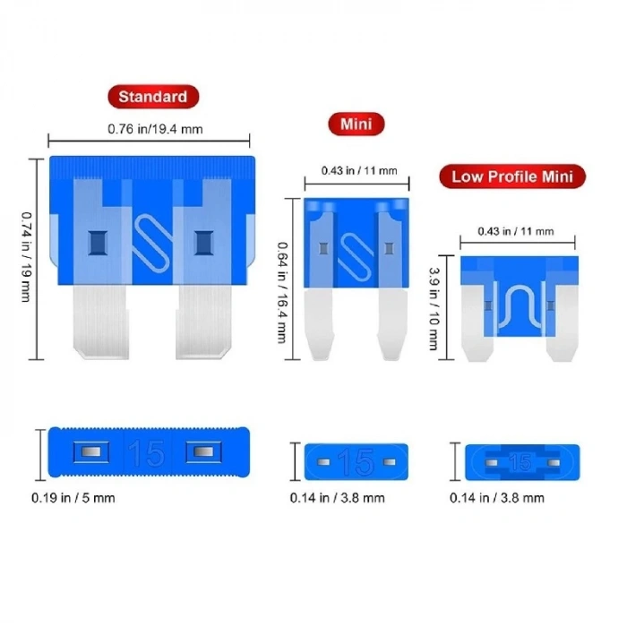 306 Parça Araç Sigorta Seti (Mini / Büyük Boy Bıçak Tip)