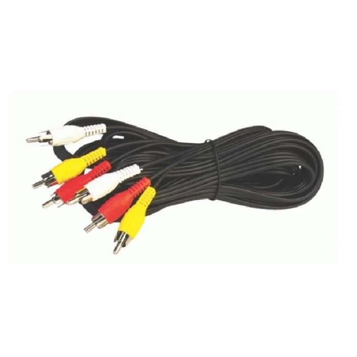 3RCA TO 3RCA TOS GÖRÜNTÜ SES KABLOSU ERKEK ERKEK SCART TV