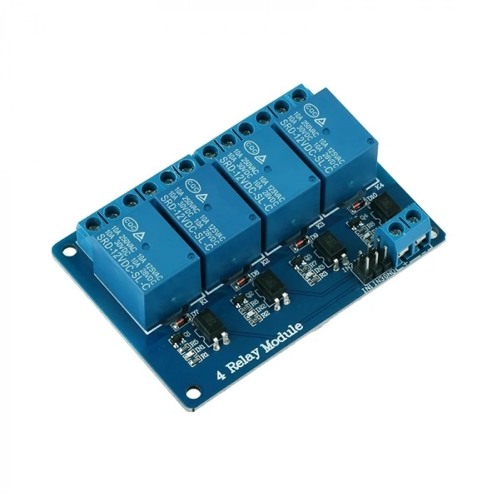 4 Kanal 12v Röle Modül - Ac 250v 10a