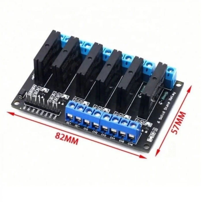 5V - 6 Kanal Solid State Röle Kartı (5V 2A)