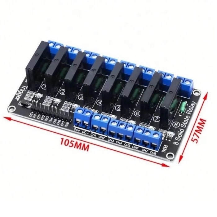 5V - 8 Kanal Solid State Röle Kartı (5V 2A)