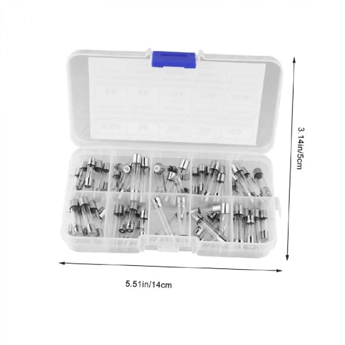 5x20mm Cam Sigorta Seti Kutulu - 100 Adet