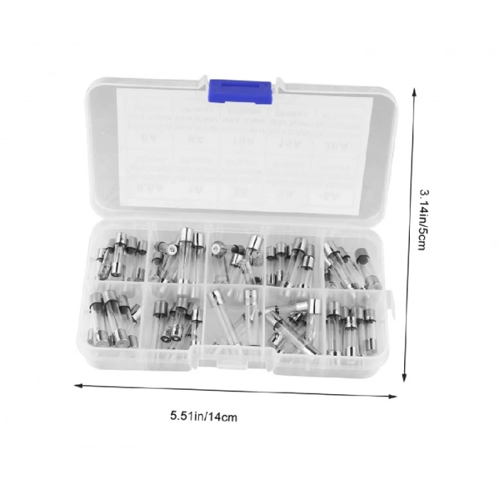 5x20mm Cam Sigorta Seti Kutulu - 100 Adet