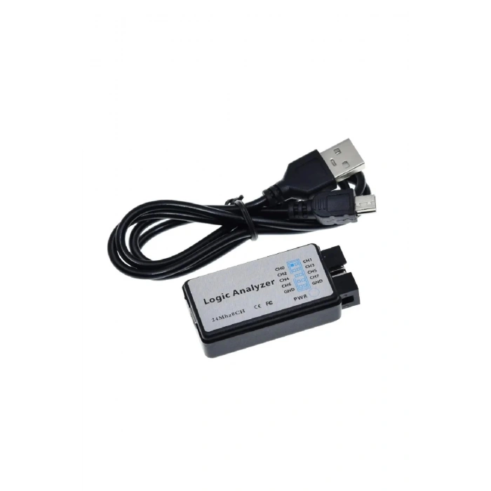 Usb Analizör 24 mhz 8 Kanal Uyumlu Spı I2c Uart Can Dmx512 Profesyonel Data Inceleme Debug Aracı