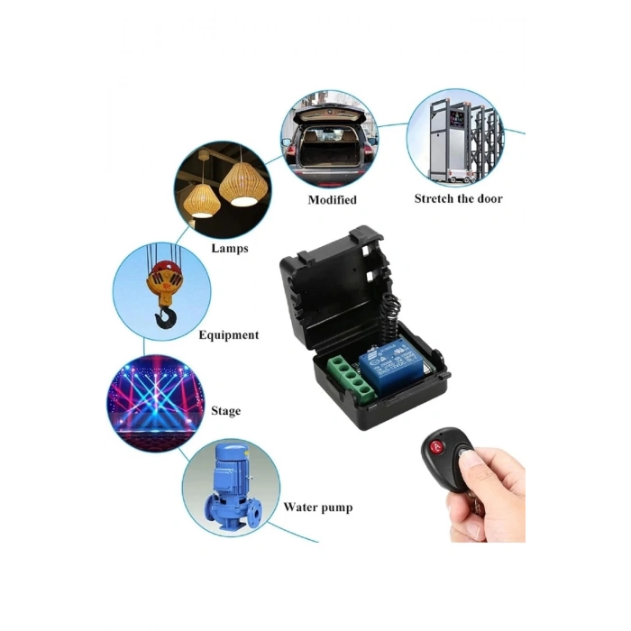 433 Mhz Tek Kanallı Alıcı Verici Garaj Kumandası Devresi