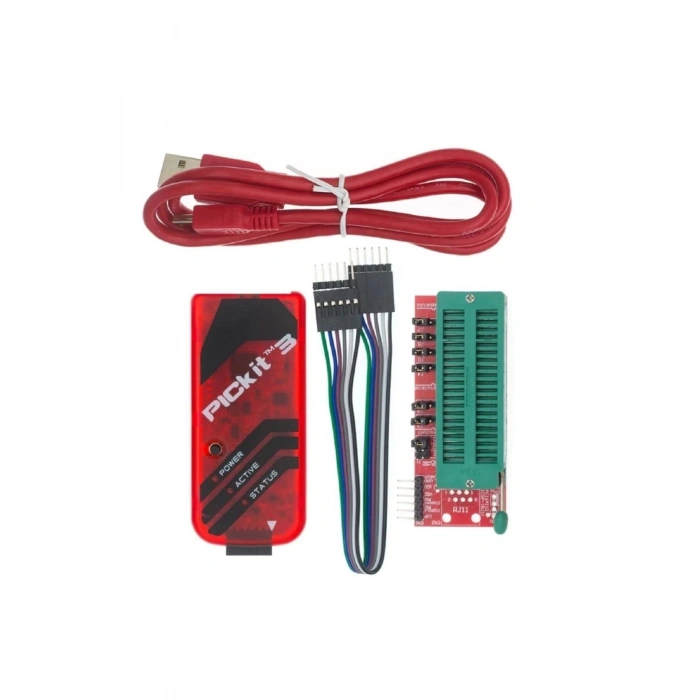Pıckıt3 Klon (Çin) + Zif Adaptör -- Pickit 3 Pic Programlayıcı