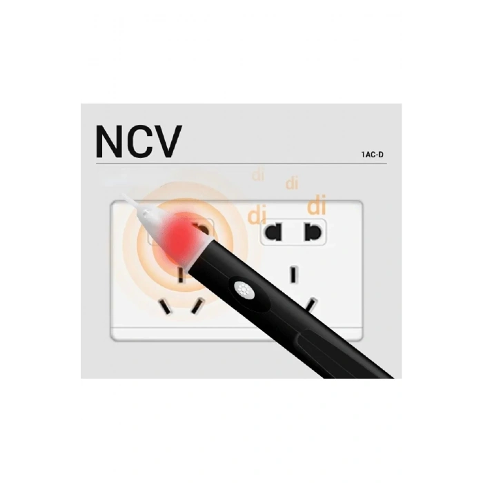 Işıklı Ve Sesli Temassız Faz Kontrol Kalemi Dijital Voltaj Dedektörü