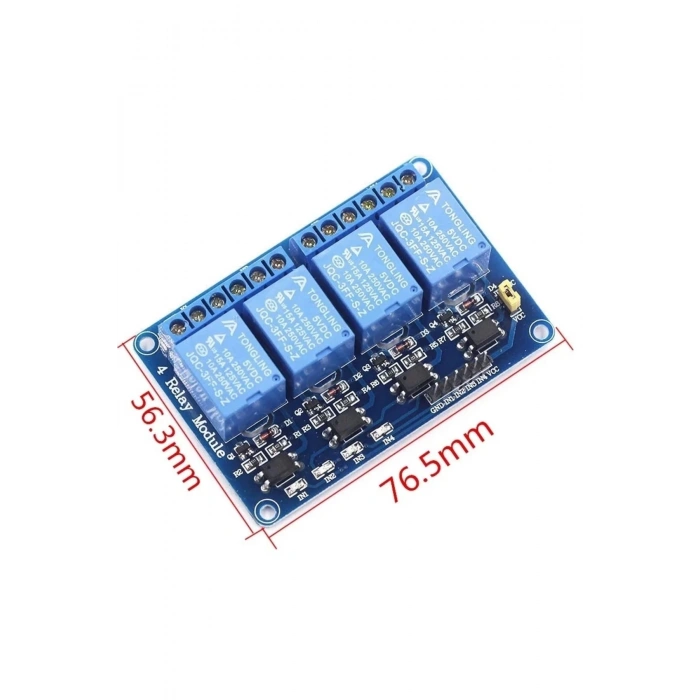 4 Kanal 5V Röle Modül Ac 250V 10A