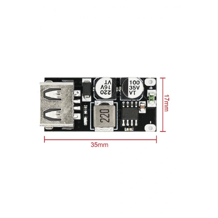 Qc2 Qc3 Hızlı Şarj Modülü Dc 6-32 V 24 W to 5 V Usb Cep Telefonu Voltaj Düşürücü