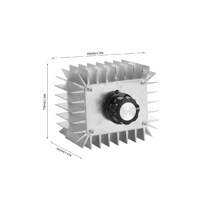 5000w Ac 220v Dimmer Rezistans, Isı, Fan, Motor Devir Hız Kontrol Dimmer