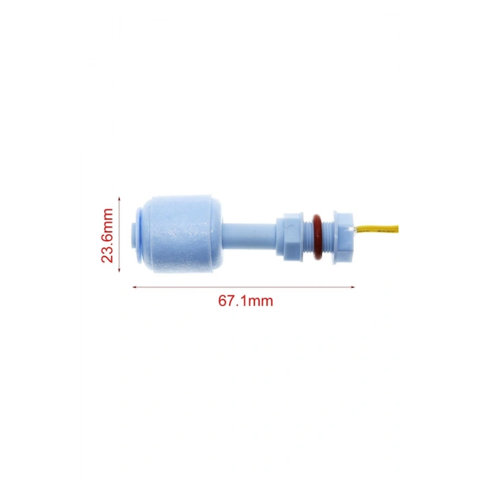 52mm Dikey Tip Su Sıvı Seviye Sensörü Plastik 10w Nc Şamandıra