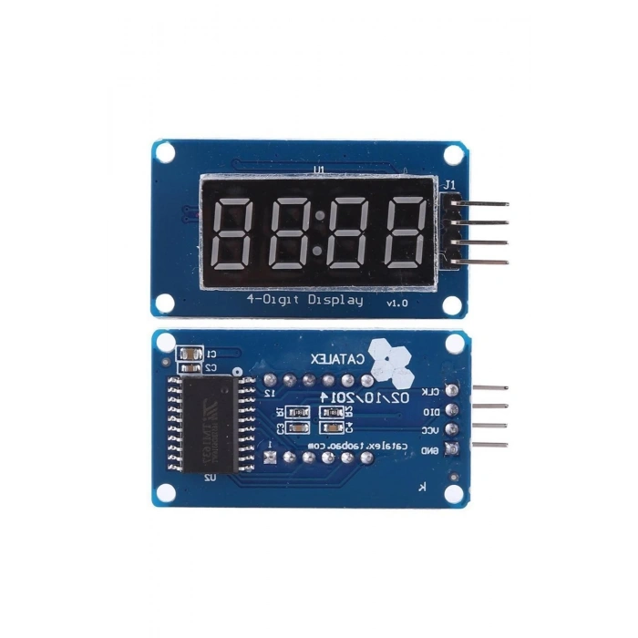 Tm1637 4 Hane 4 Digit Dijital Seri 7 Segment Ekran Saat Iıc