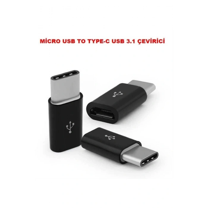 Usb 3.1 Type-c To Mikro Usb Şarj Çevirici Dönüştürücü Adaptör