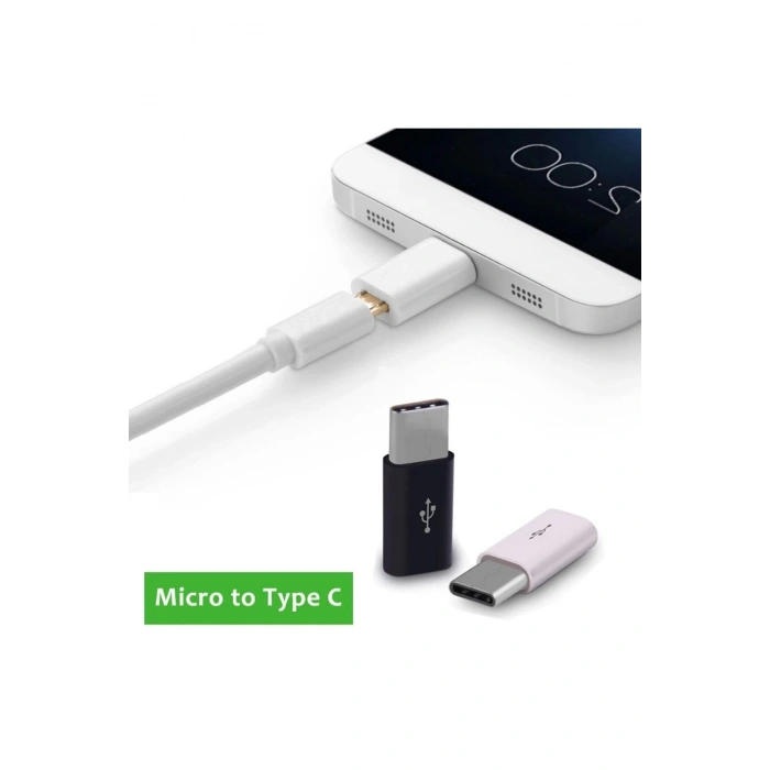 Usb 3.1 Type-c To Mikro Usb Şarj Çevirici Dönüştürücü Adaptör