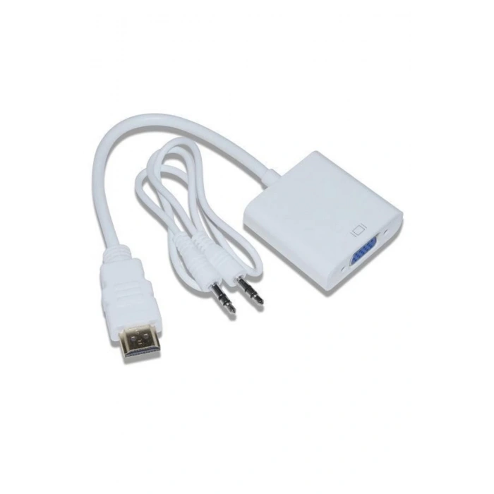 Mini Hdmi To Vga Tablet Ve Projeksiyon Uyum +ses