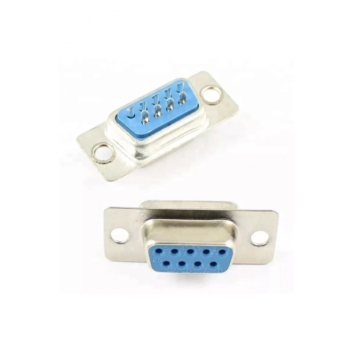 9 Pin Dişi D-sub Konnektör Db9 Lehim Tipi Rs232 Seri Pc