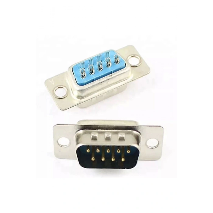 9 Pin Erkek D-sub Konnektör Db9 Lehim Tipi Rs232 Seri Pc