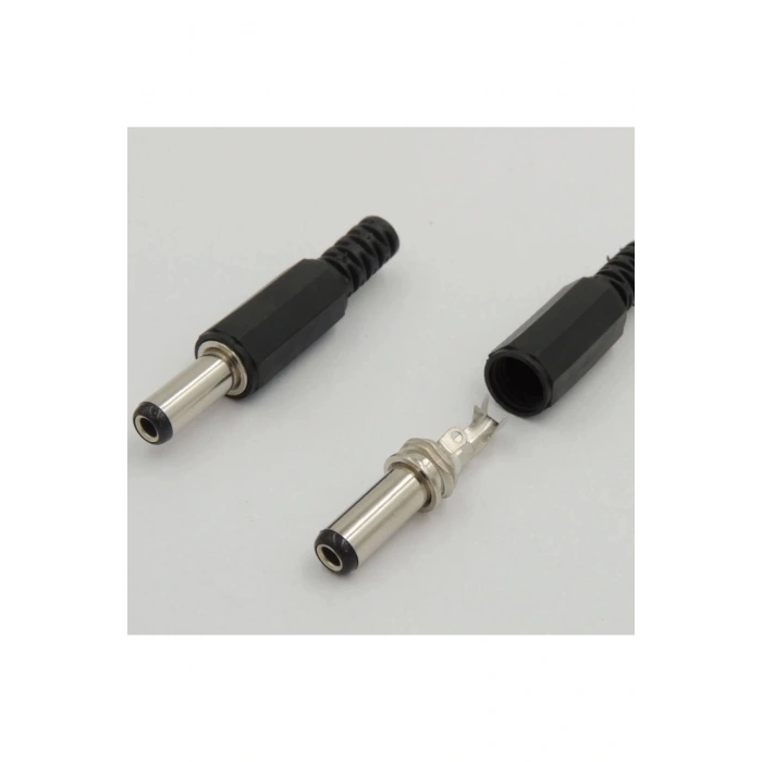 Erkek Adaptör Soketi Erkek Fiş Power Jack 2.1mm X 5.5mm Jak